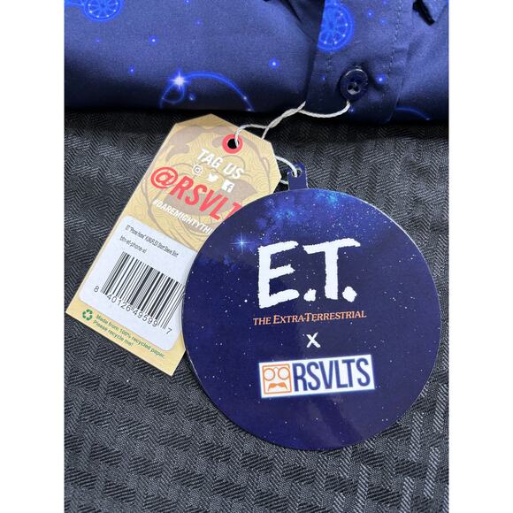 RSVLTS E.T. Men's Button Up Kunuflex Shirt Size XL, NWT - Picture 5 of 5